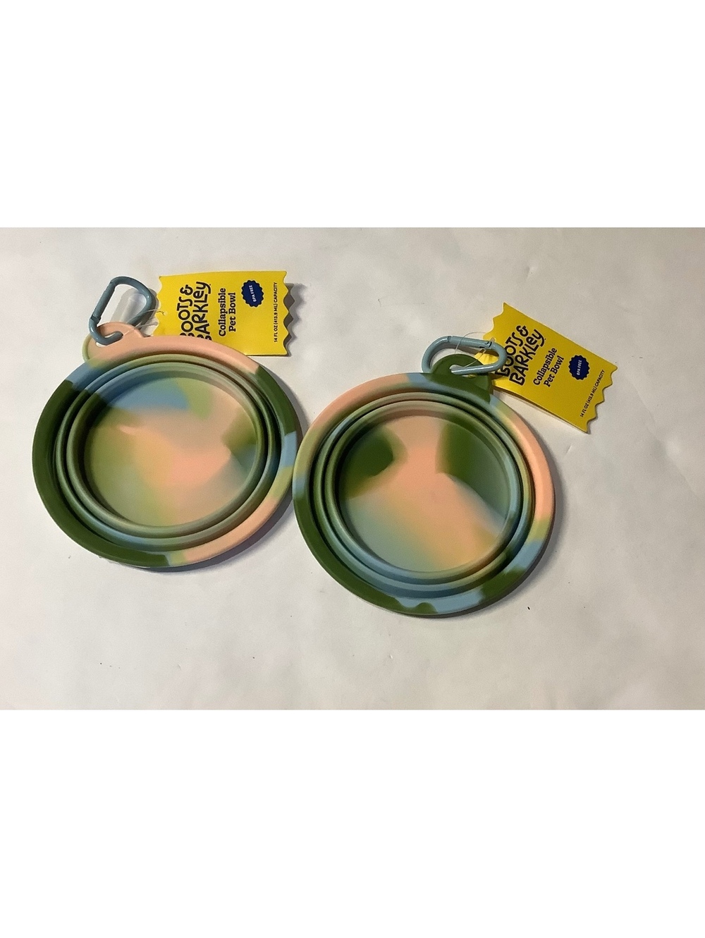 NEW Ruff & Barkley Collapsible Silicone Pet Bowls - Set of 2